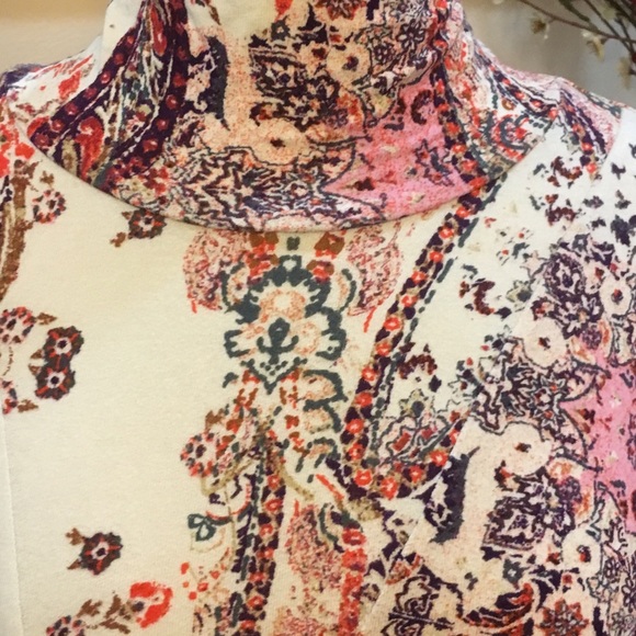 Free people ivory printed all dolled up mini dress - Picture 4 of 8